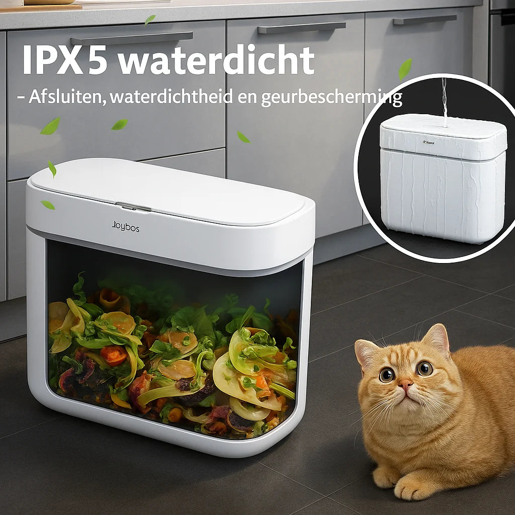 Automatische prullenbak – waterdicht en hygiënes!