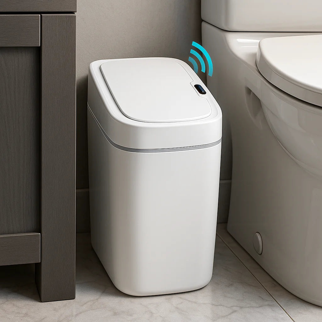Automatische prullenbak – waterdicht en hygiënes!