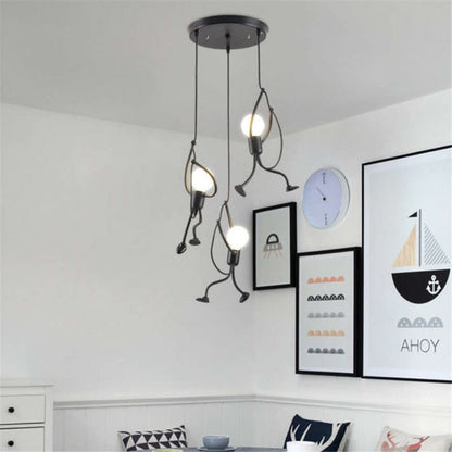 Designlamp 'Climbing Man' - karakteristieke hanglamp
