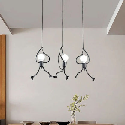 Designlamp 'Climbing Man' - karakteristieke hanglamp